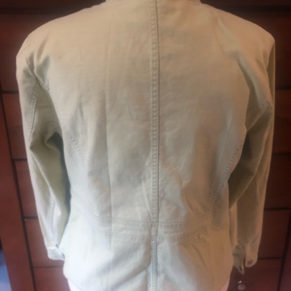 Style & Co. Light Olive Button-Front Utility Jacket - Picture 7 of 8